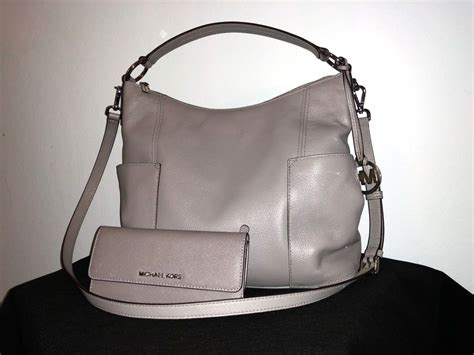 michael kors anita pearl grey|Women's Grey Designer Handbags .